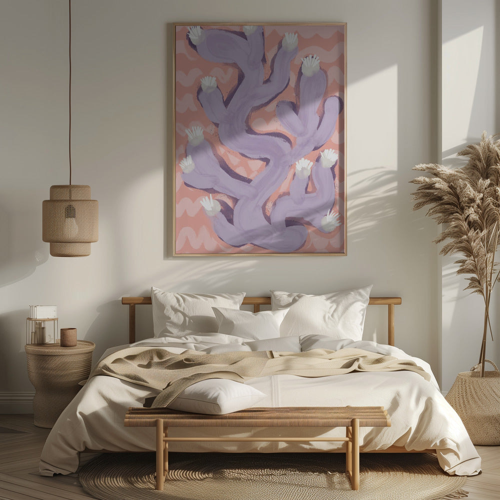 Purple Coral Poster